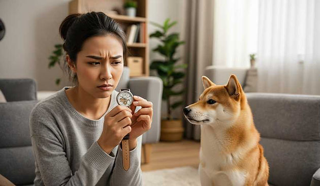 The watch has stopped or lacks power